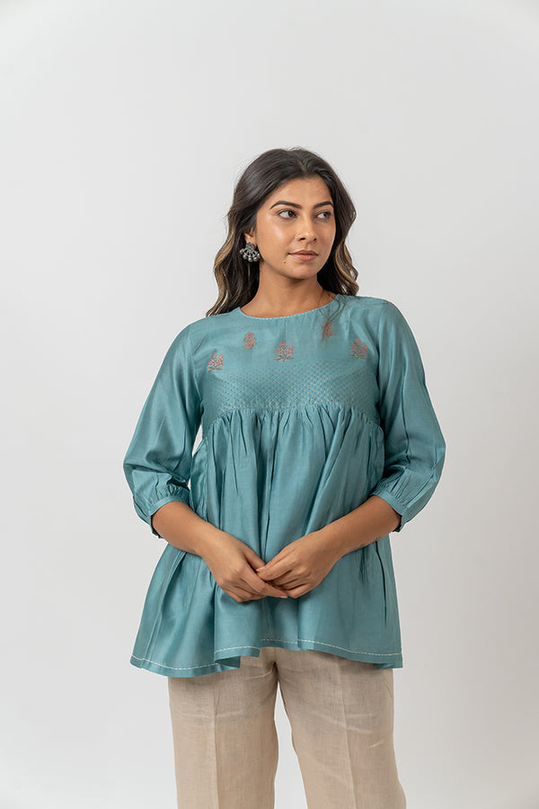 Firooza Short Ikat Kurti WS656 | Cotton outfit, Shirt refashion, Kurti